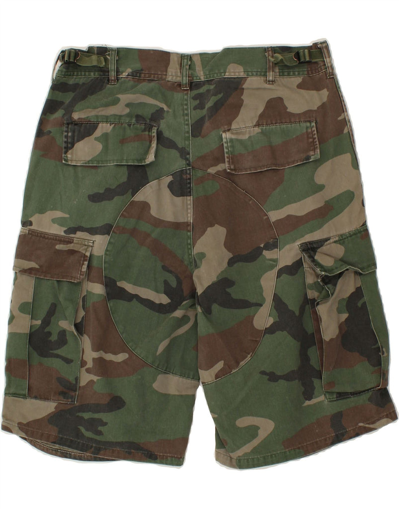 VINTAGE Mens Cargo Shorts IT 48 Medium W30 Green Camouflage | Vintage Vintage | Thrift | Second-Hand Vintage | Used Clothing | Messina Hembry 