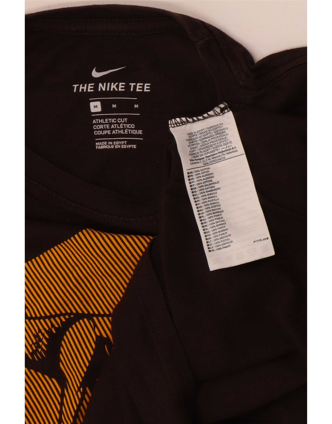 Nike Mens Roma Graphic T-Shirt Top Medium Brown Cotton