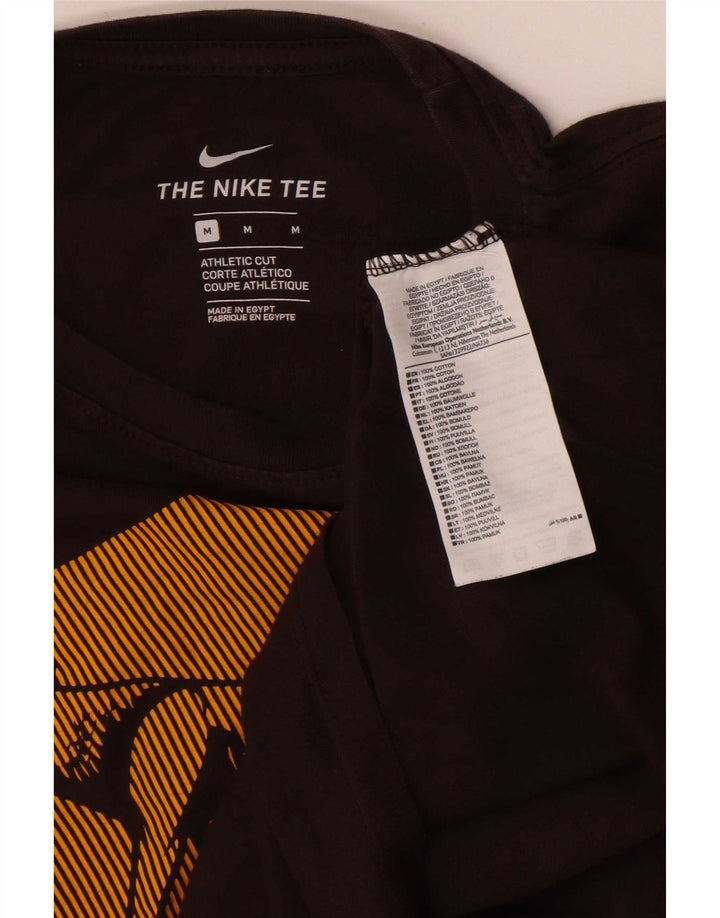 Nike Mens Roma Graphic T-Shirt Top Medium Brown Cotton