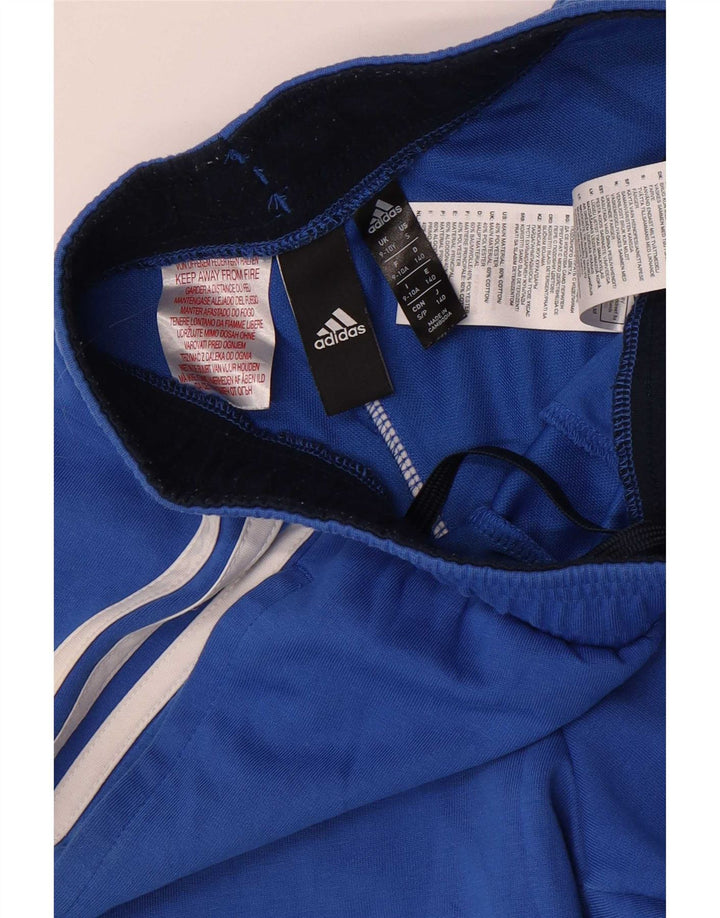 Adidas Boys Sport Shorts 9-10 Years Small Blue Cotton