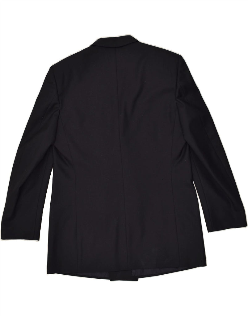 CORNELIANI Mens Double Breasted Blazer Jacket IT 54 2XL Navy Blue Wool | Vintage Corneliani | Thrift | Second-Hand Corneliani | Used Clothing | Messina Hembry 