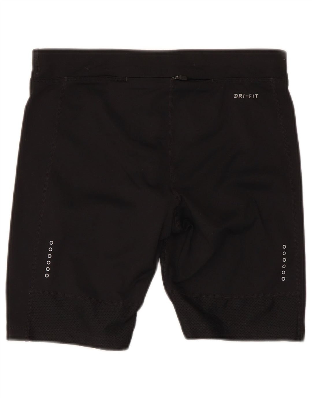 Nike Womens Dri Fit Sport Shorts UK 10 Small Black Polyester