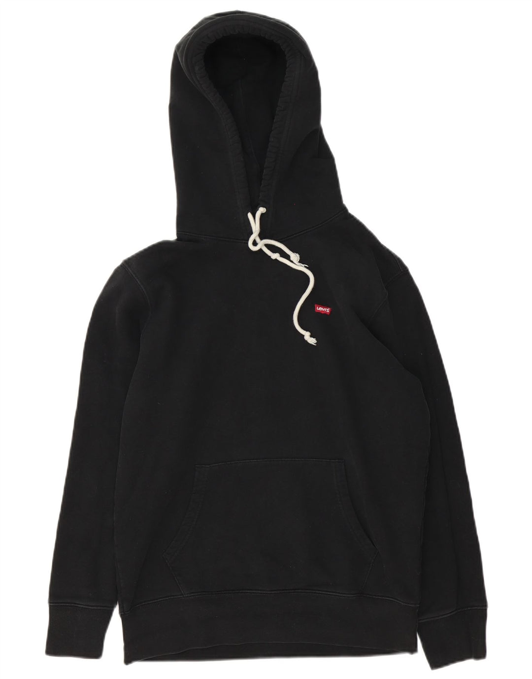 Levi's Mens Hoodie Jumper Small Black Cotton