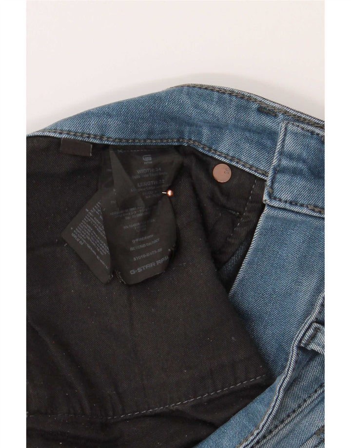 G-Star Mens Slim Jeans W32 L34 Blue Cotton