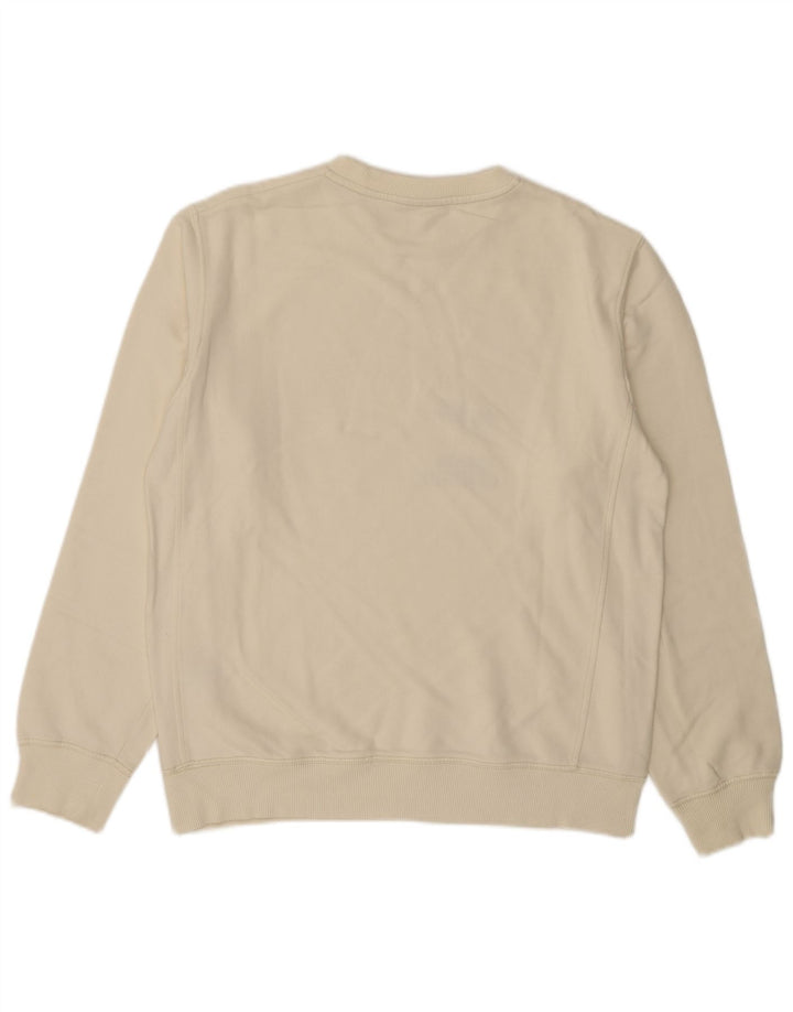 Lee Womens Graphic Sweatshirt Jumper UK 16 Large White Cotton