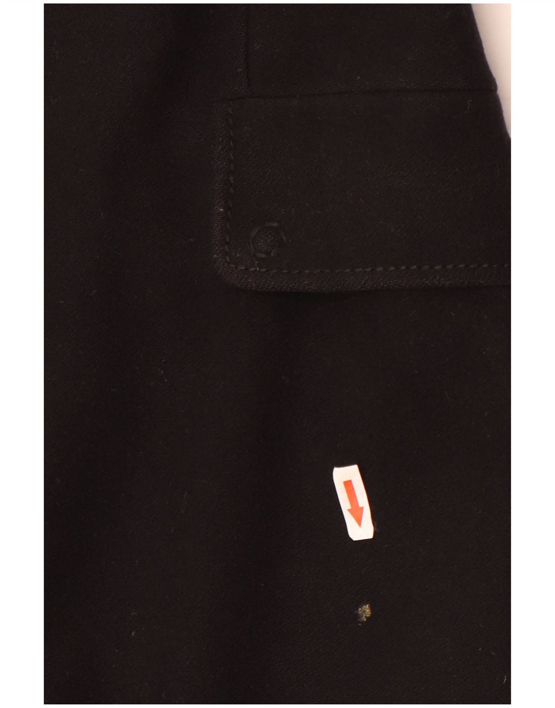 Benetton Womens Overcoat IT 46 Large Black Wool