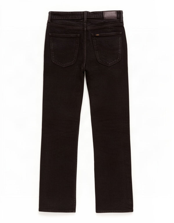 Lee Mens Brooklyn Straight Jeans Size 33 W33 L34 Black Cotton