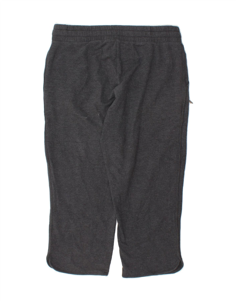 EDDIE BAUER Womens Capri Tracksuit Trousers UK 14 Medium  Grey Cotton Vintage Eddie Bauer and Second-Hand Eddie Bauer from Messina Hembry 