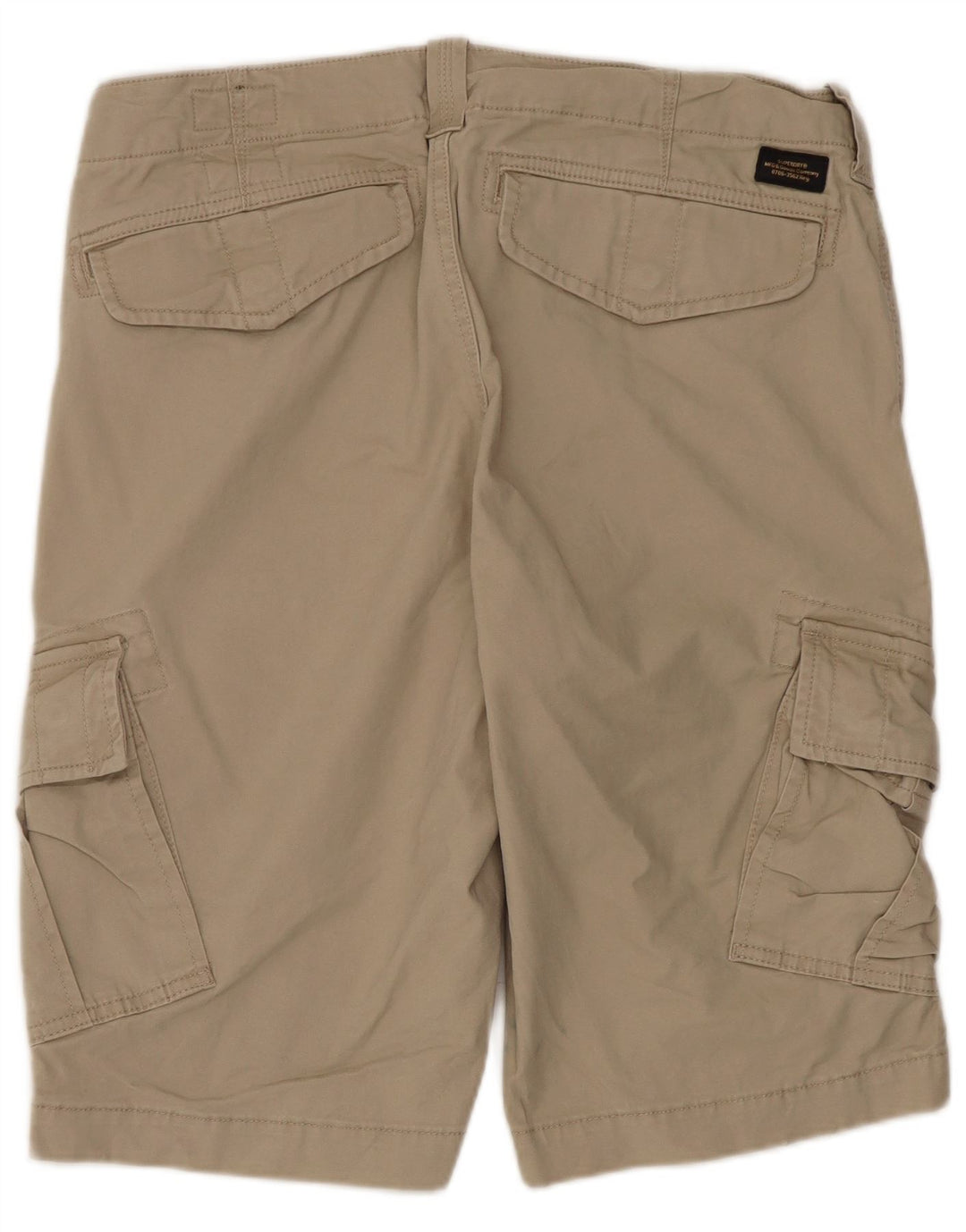 Superdry Mens Cargo Shorts W32 Medium  Beige Cotton