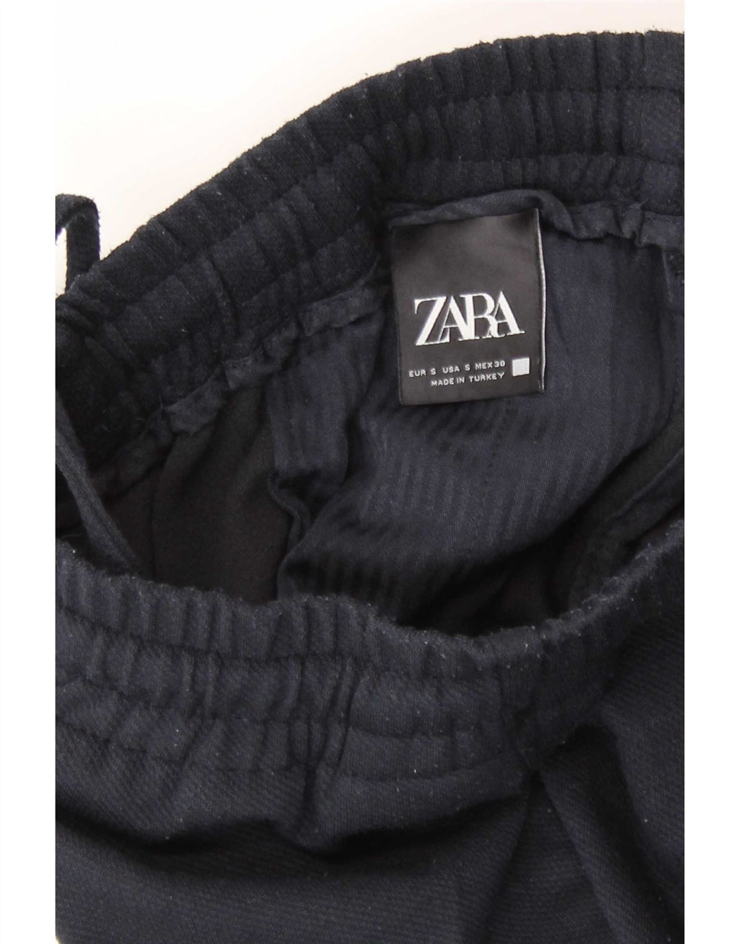 Zara Mens Slim Chino Trousers Small W30 L26 Navy Blue