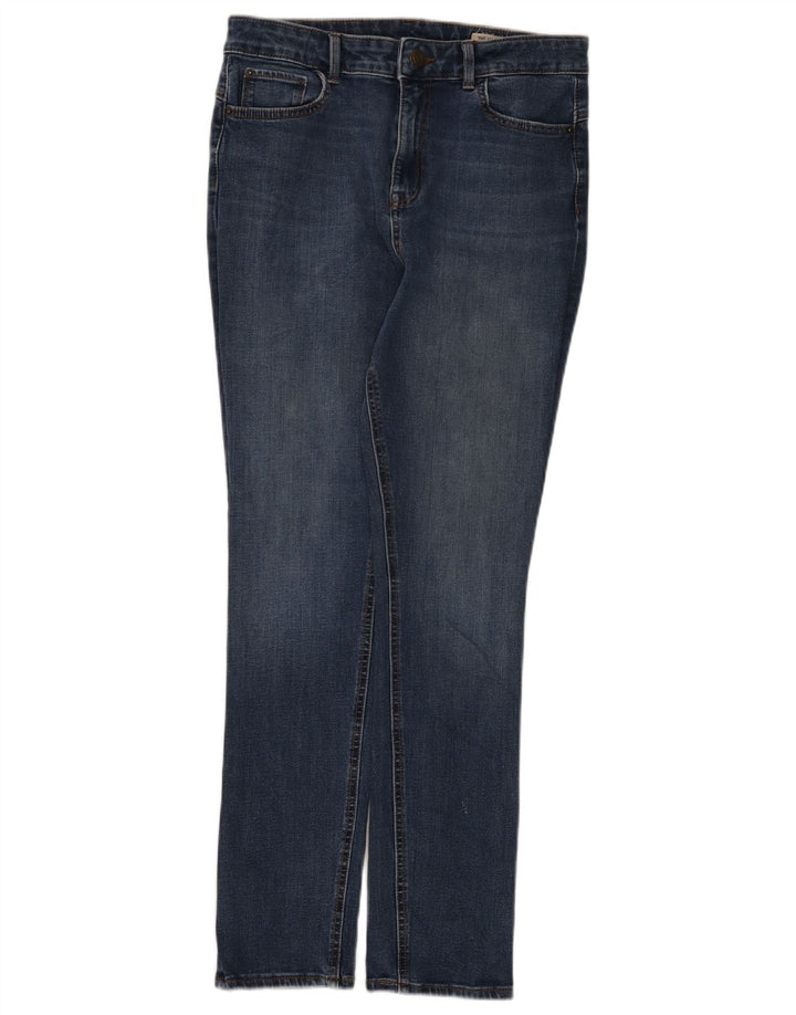 Marks & Spencer Womens Regular Slim Jeans UK 12 Medium W30 L28 Blue Cotton