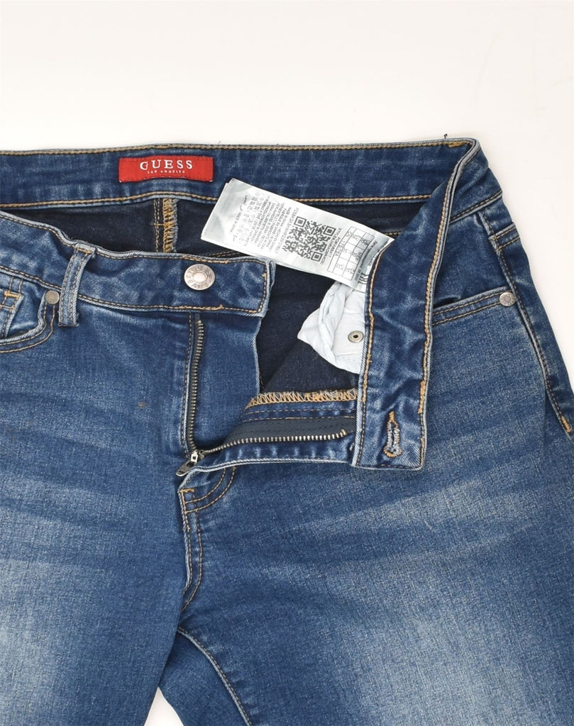 GUESS Womens Slim Jeans W32 L27 Blue Cotton | Vintage Guess | Thrift | Second-Hand Guess | Used Clothing | Messina Hembry 