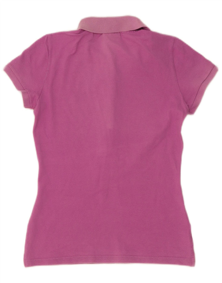 Lacoste Womens Polo Shirt Size 36 Small Pink Cotton