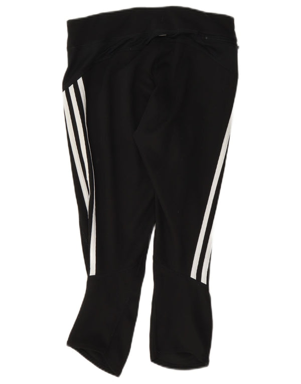 Adidas Womens Climalite Capri Leggings UK 8 Small Black Polyester