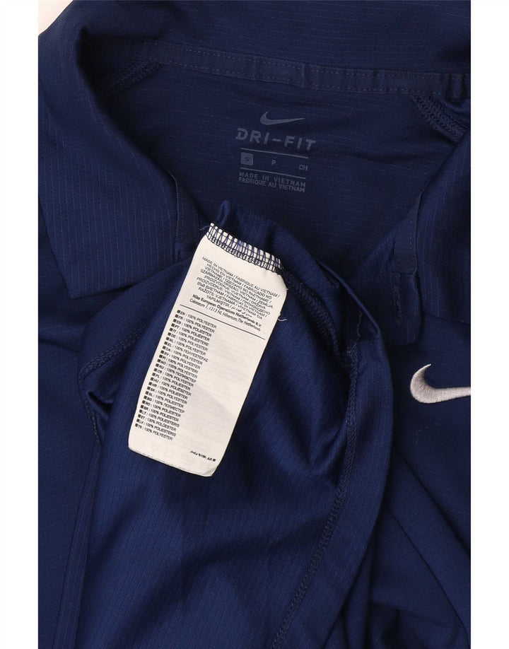 Nike Mens Dri Fit Polo Shirt Small Navy Blue Polyester