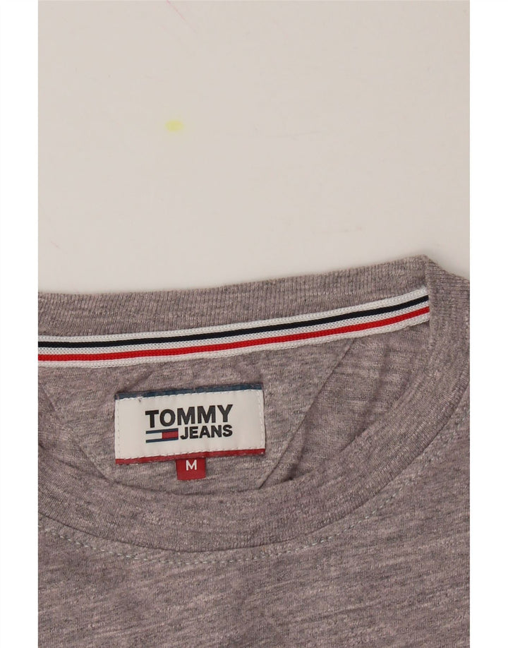 TOMMY HILFIGER Mens Graphic T-Shirt Top Medium Grey Cotton Vintage Tommy Hilfiger and Second-Hand Tommy Hilfiger from Messina Hembry 