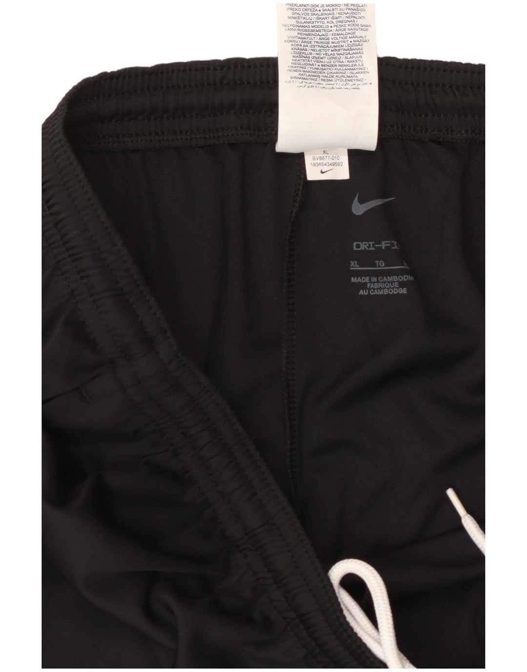 NIKE Womens Dri Fit Tracksuit Trousers UK 18 XL  Black Polyester