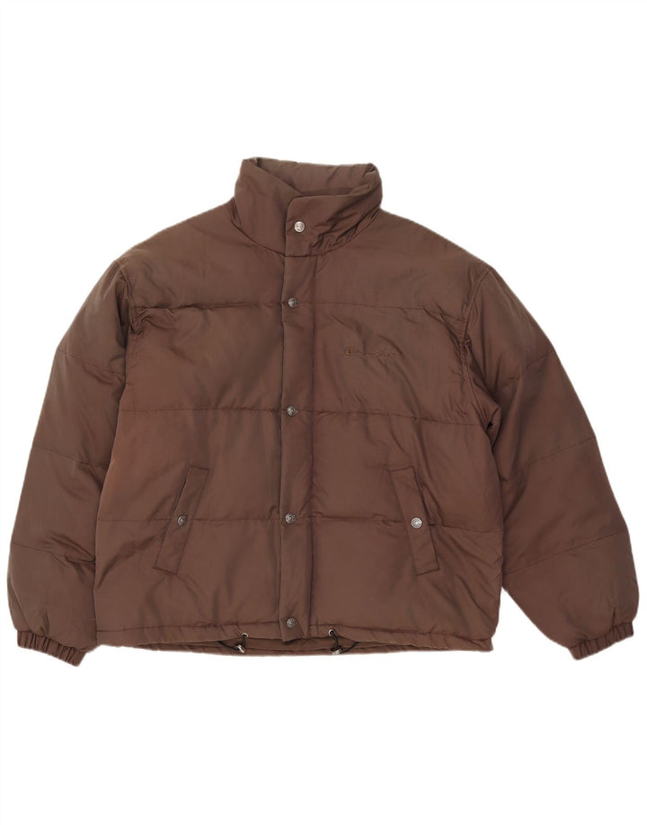 CHAMPION Mens Padded Jacket UK 38 Medium Brown