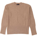 MARKS & SPENCER Womens Oversized Crew Neck Jumper Sweater UK 6 XS Beige Vintage Marks & Spencer and Second-Hand Marks & Spencer from Messina Hembry 