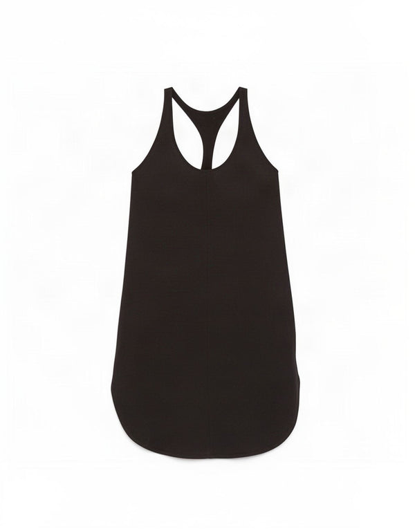 Zara Womens Sleeveless T-Shirt Dress UK 12 Medium Black