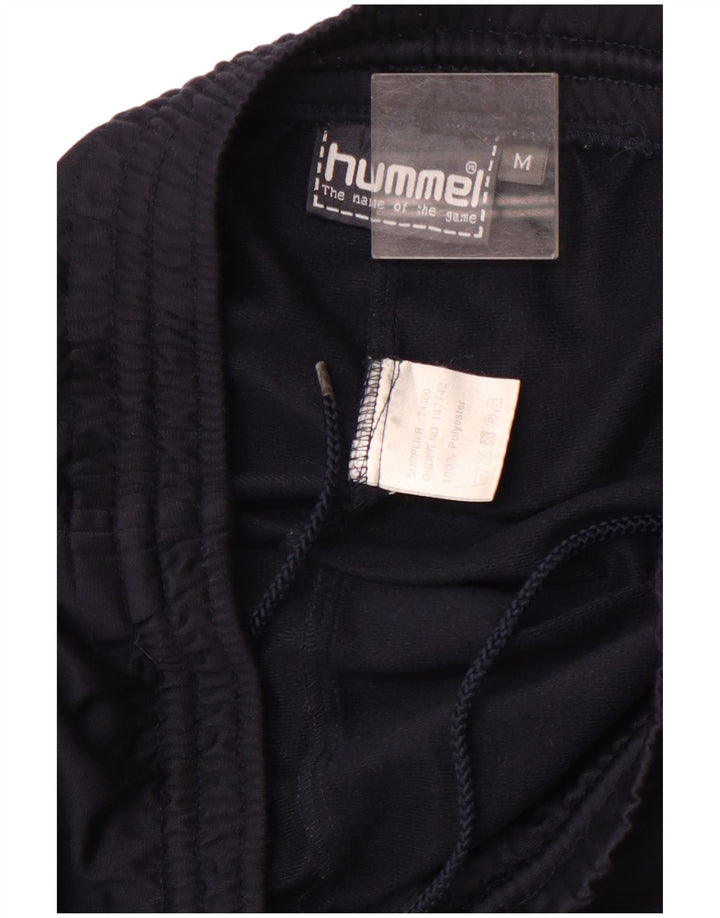 HUMMEL Mens Tracksuit Trousers Joggers Medium Navy Blue Polyester