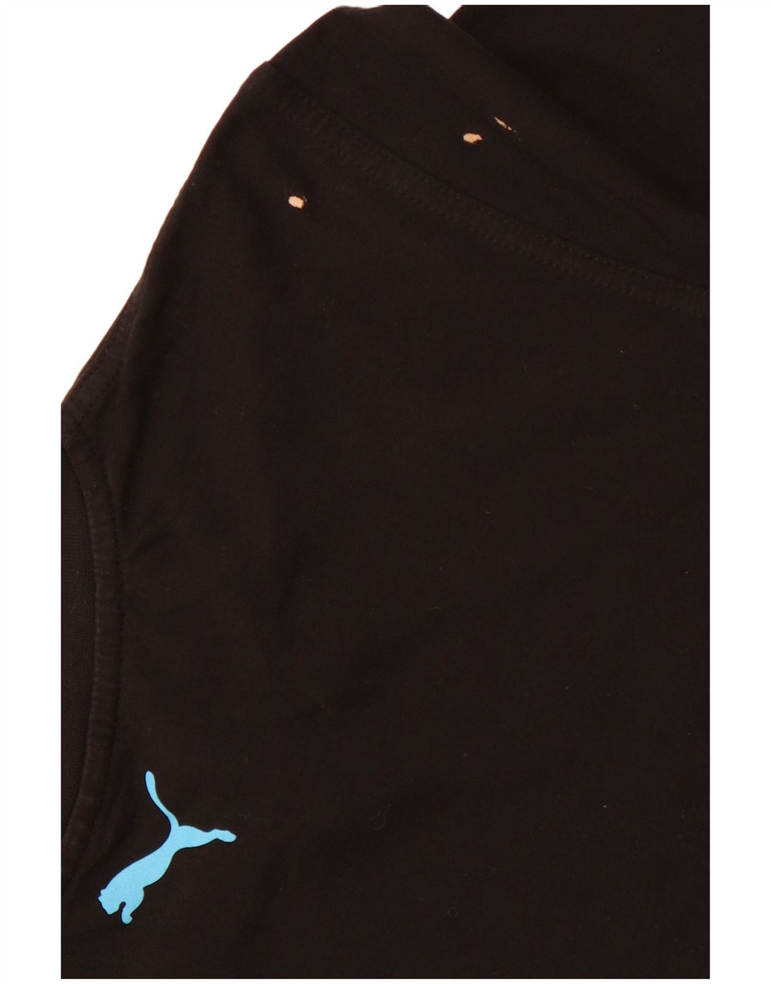 PUMA Womens Graphic T-Shirt Top UK 10 Small Black Cotton