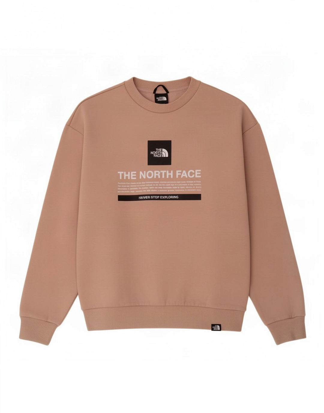 The North Face Womens Graphic Oversized Sweatshirt Jumper UK 10 Small Pink