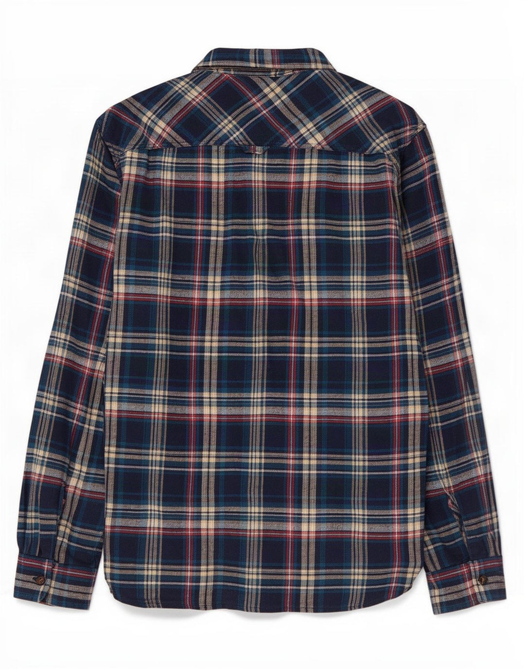 White Stuff Mens Flannel Shirt Medium Blue Check Cotton