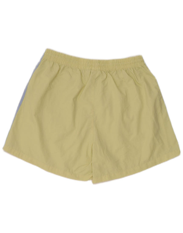 Adidas Womens Sport Shorts UK 16/18 Large  Yellow Polyamide