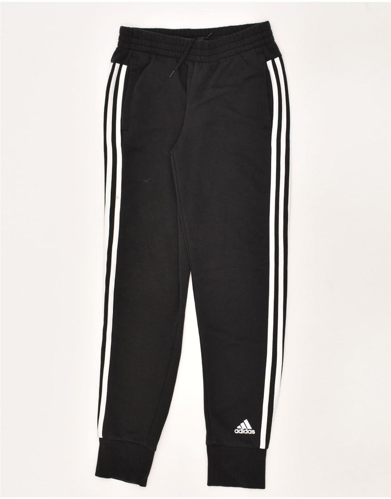 ADIDAS Boys Tracksuit Trousers Joggers 13-14 Years Black Cotton | Vintage Adidas | Thrift | Second-Hand Adidas | Used Clothing | Messina Hembry 