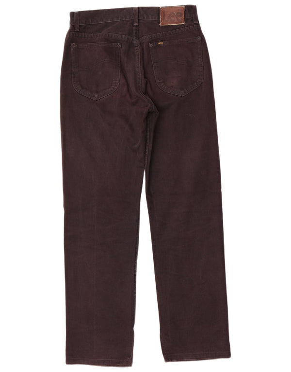 Lee Mens Straight Jeans W30 L34 Black Cotton