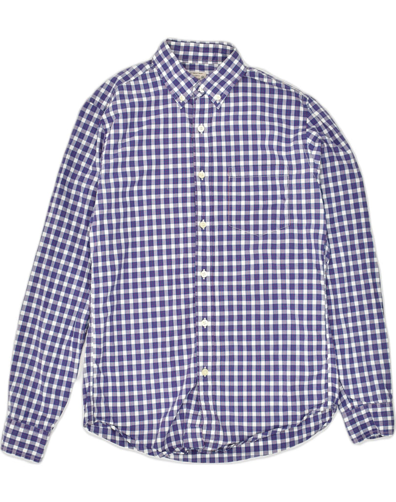 J. CREW Mens Shirt XS Purple Gingham Cotton | Vintage J. Crew | Thrift | Second-Hand J. Crew | Used Clothing | Messina Hembry 