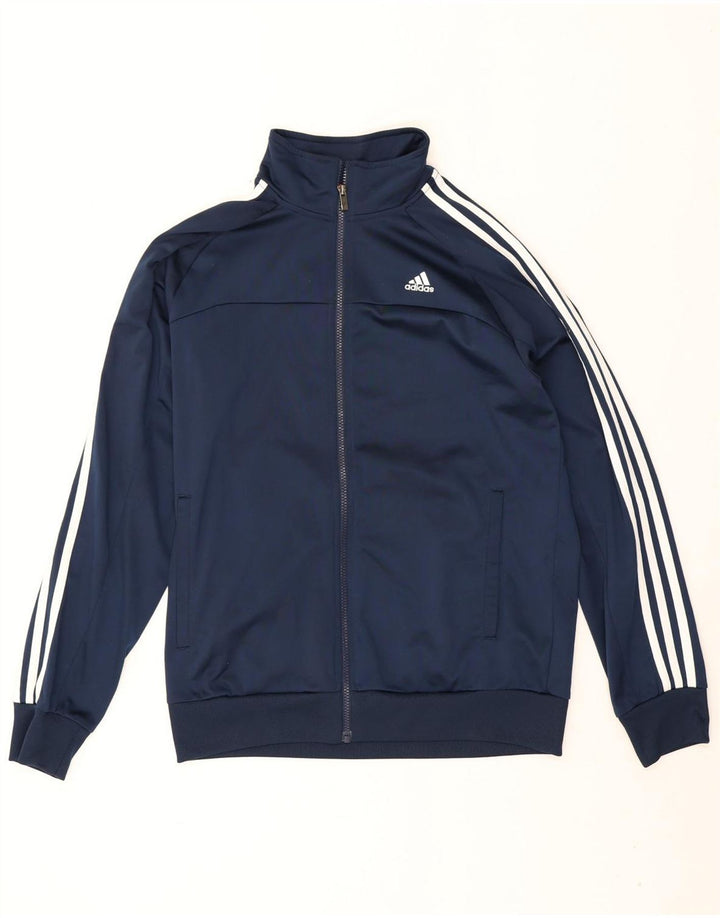 Adidas Mens Climalite Tracksuit Top Jacket UK 40/42 Medium Navy Blue