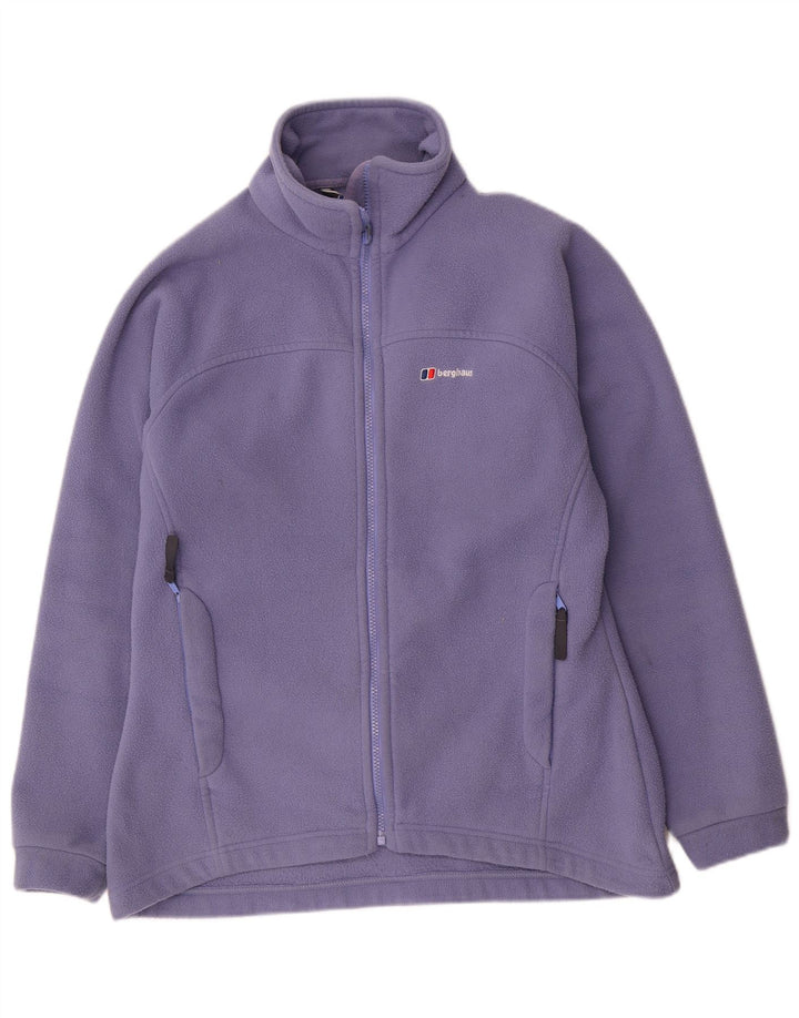Berghaus Womens Fleece Jacket UK 14 Large Purple Polyester
