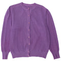 VINTAGE Womens Cardigan Sweater UK 14 Medium Purple