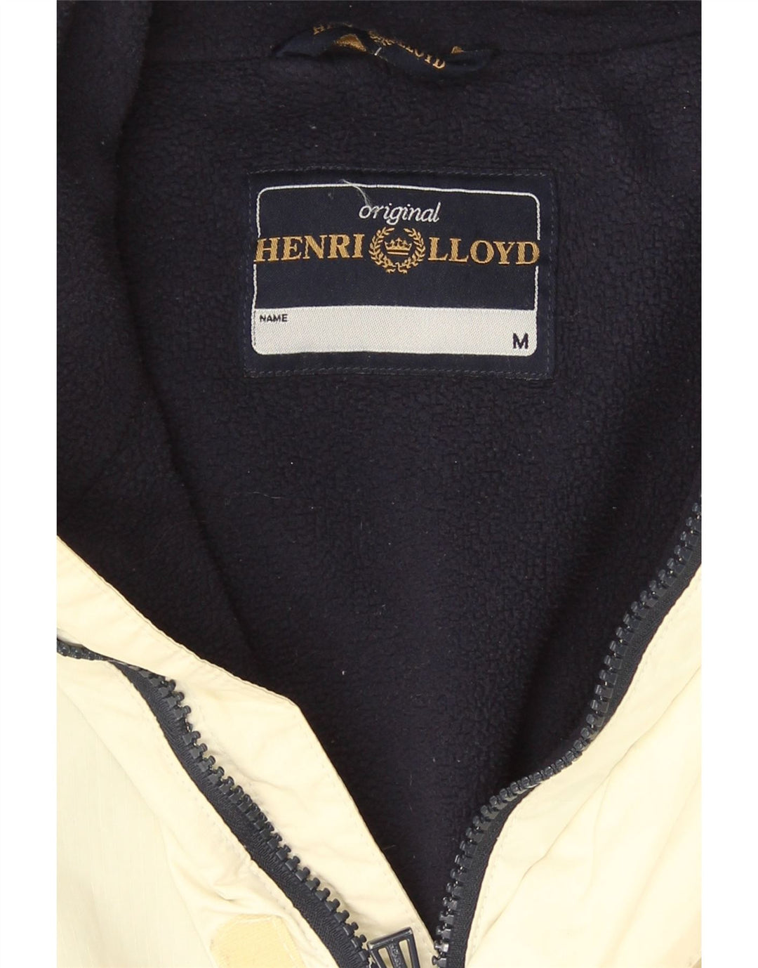 Henri Lloyd Mens Bomber Windbreaker Jacket UK 38 Medium Beige Polyester