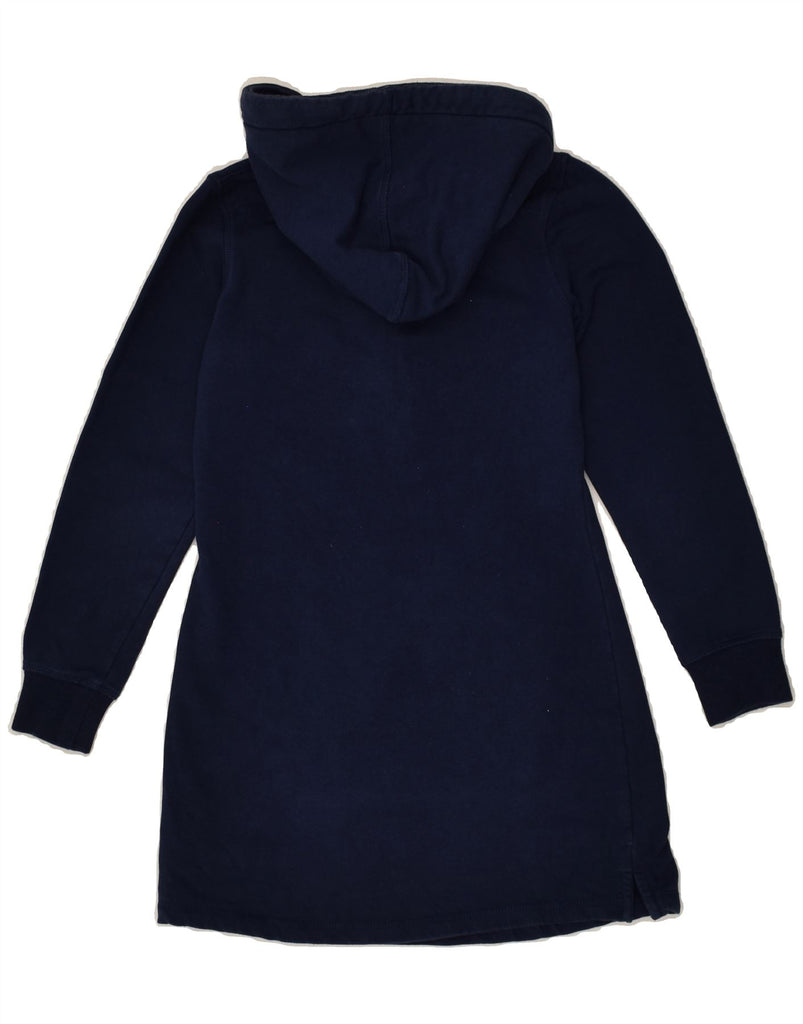 GAS Girls Hooded Jumper Dress 9-10 Years Navy Blue Cotton | Vintage Gas | Thrift | Second-Hand Gas | Used Clothing | Messina Hembry 