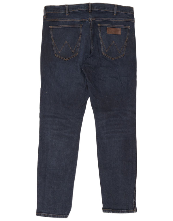 Wrangler Mens Larston Tapered Slim Jeans W36 L32 Blue Cotton