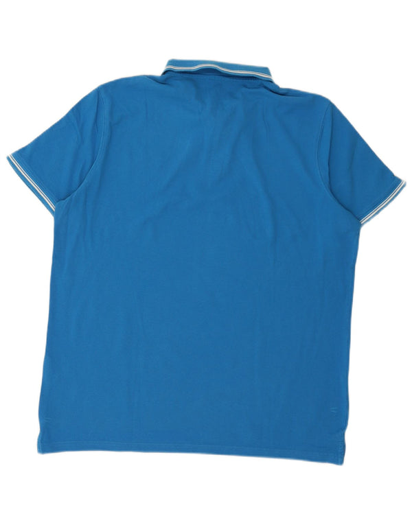 Carrera Mens Polo Shirt XL Blue Cotton