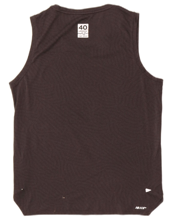 New Balance Mens Graphic Vest Top Small Black