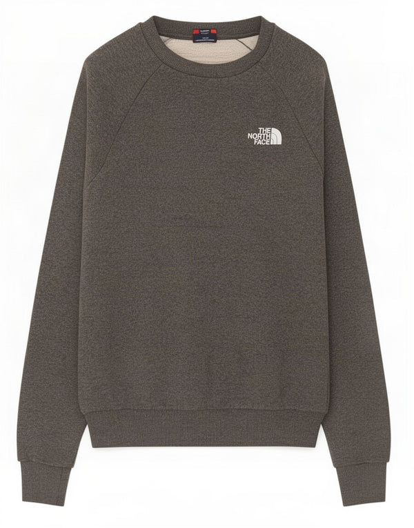 The North Face Mens Graphic Sweatshirt Jumper Small Grey Flecked Cotton