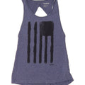 REEBOK Womens Graphic Vest Top UK 8 Small Blue Polyester Vintage Reebok and Second-Hand Reebok from Messina Hembry 