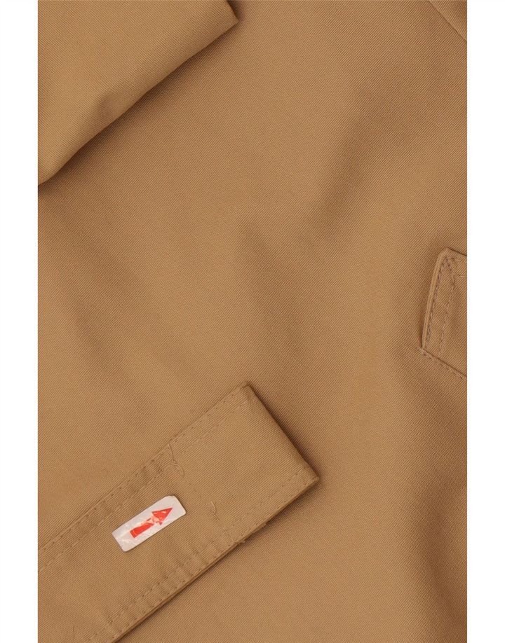 Vintage Mens Trench Coat UK 38 Medium Beige Polyester