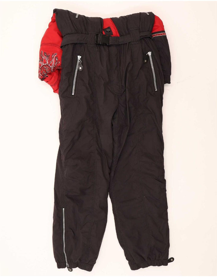Killtec Mens Graphic Hooded Ski Jumpsuit Large Red Colourblock Polyester