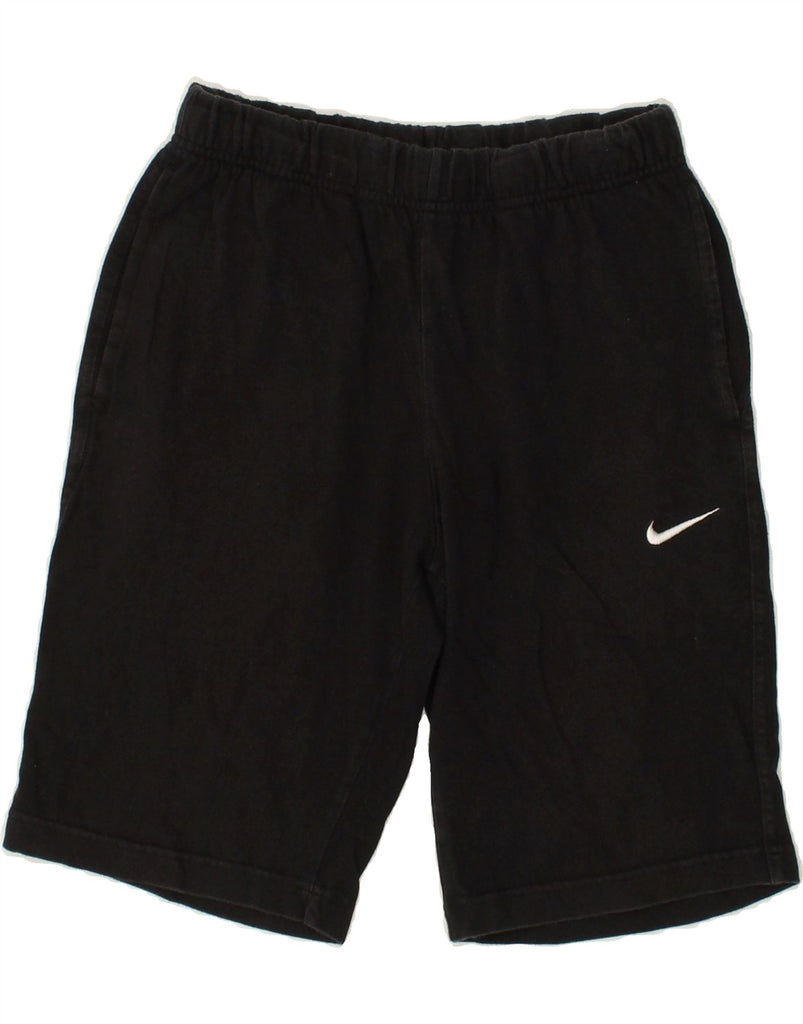NIKE Mens Sport Shorts Small Black Cotton | Vintage Nike | Thrift | Second-Hand Nike | Used Clothing | Messina Hembry 