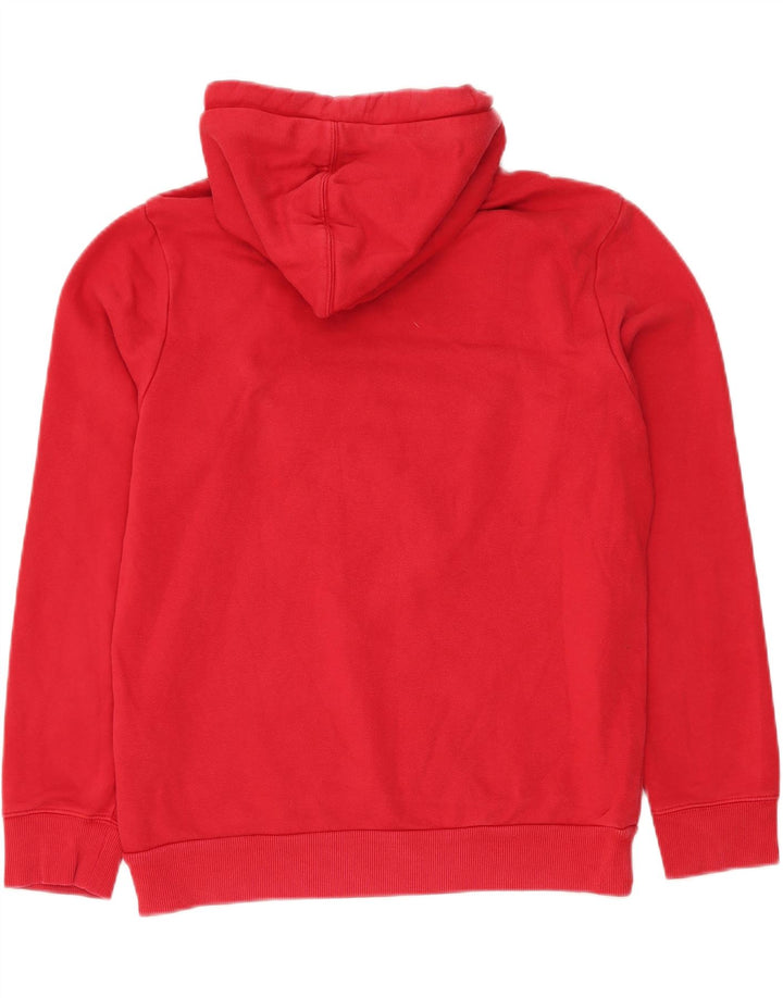 NAPAPIJRI Mens Graphic Hoodie Jumper Medium Red Cotton