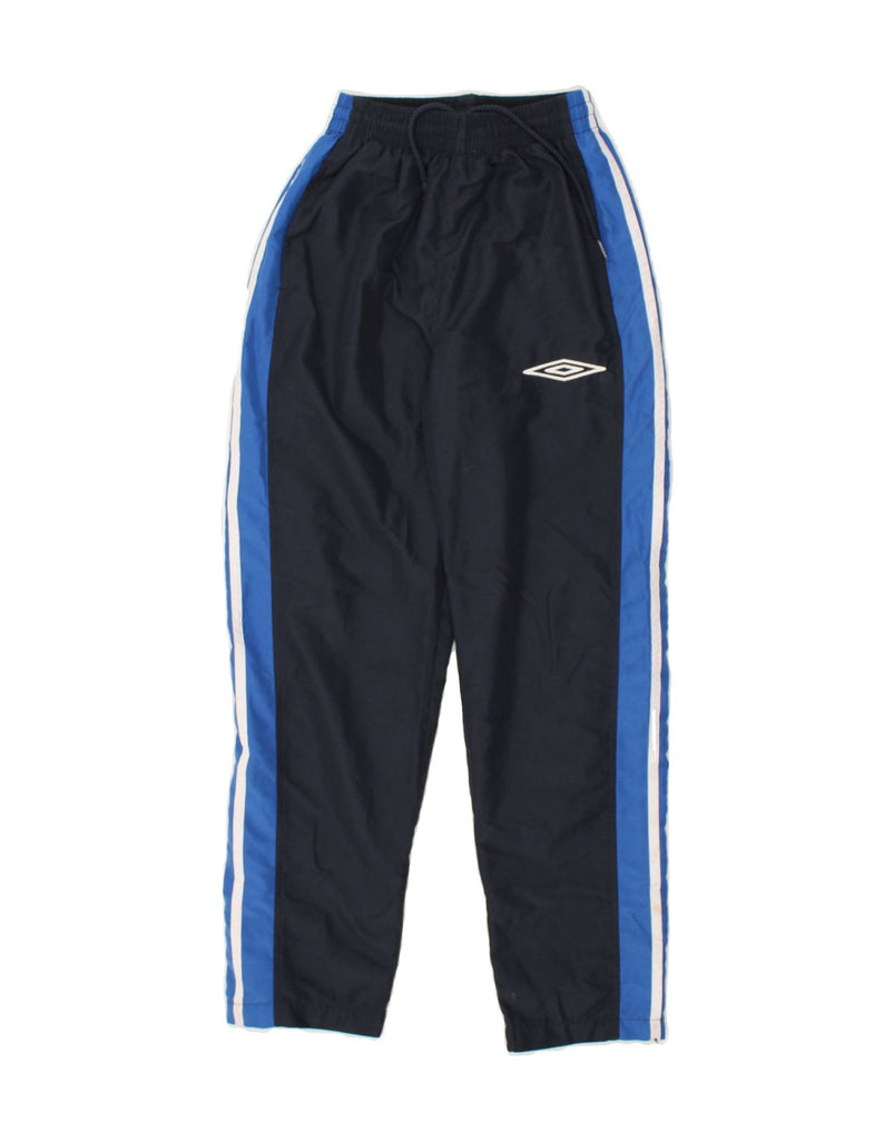 UMBRO Boys Tracksuit Trousers 5-6 Years XS Navy Blue Polyester | Vintage Umbro | Thrift | Second-Hand Umbro | Used Clothing | Messina Hembry 