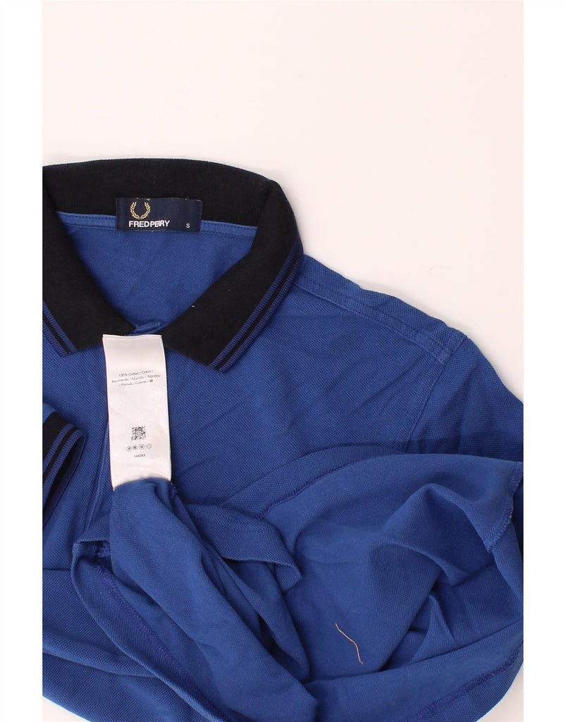 FRED PERRY Mens Polo Shirt Small Blue Cotton Vintage Fred Perry and Second-Hand Fred Perry from Messina Hembry 