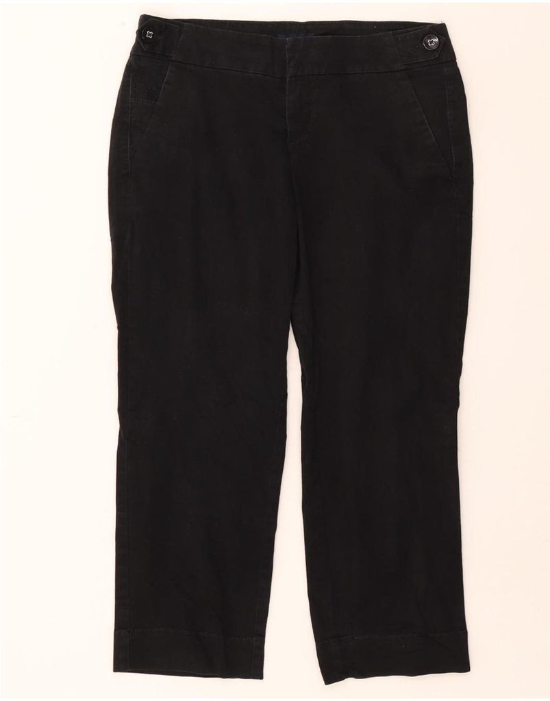 TOMMY HILFIGER Womens Straight Capri Trousers US 8 Medium W31 L24 Black Vintage Tommy Hilfiger and Second-Hand Tommy Hilfiger from Messina Hembry 