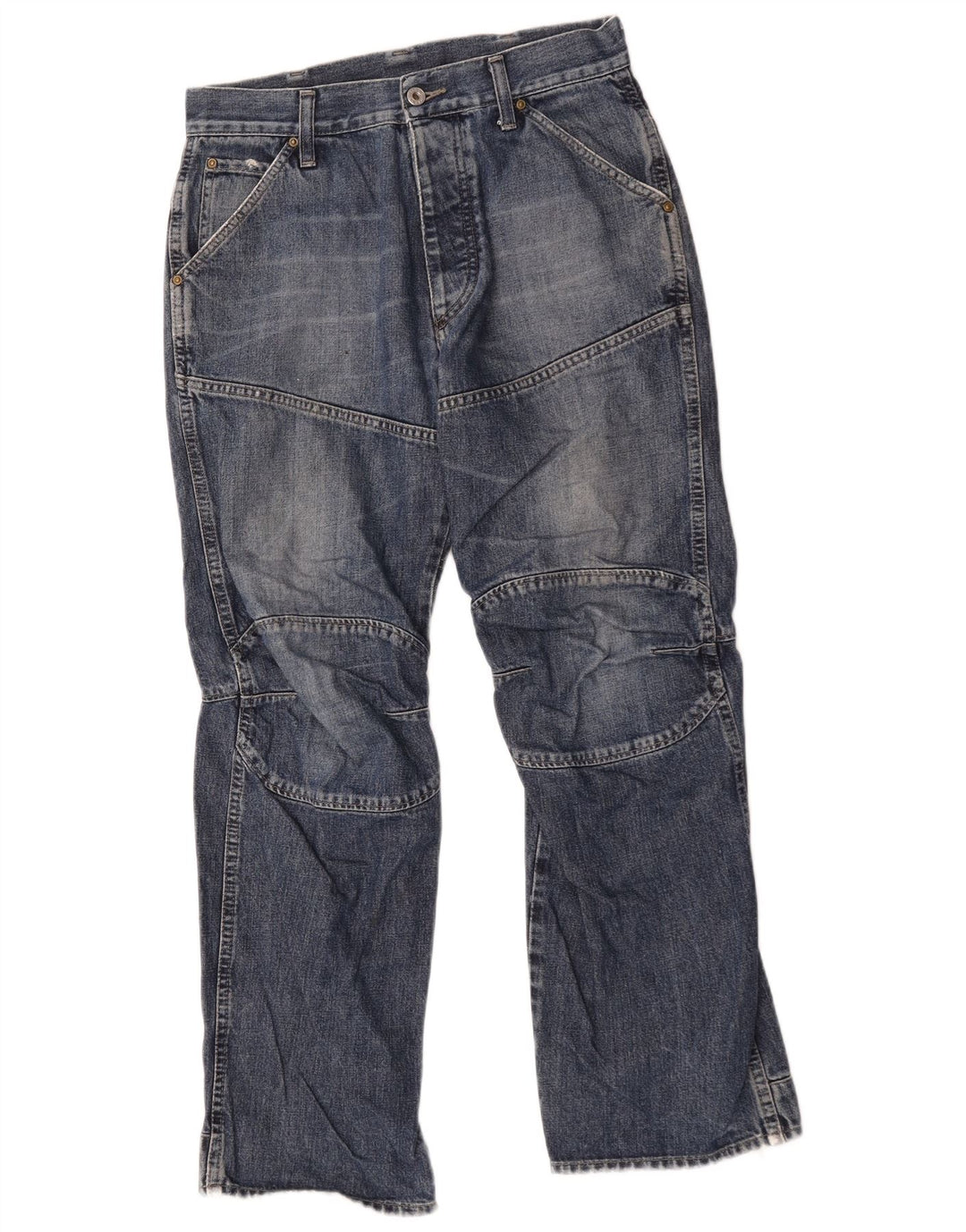 G-Star Mens Straight Jeans W30 L30 Blue Cotton